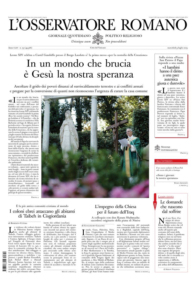 GuGallone's tweet image. L’impegno della Chiesa per il futuro dell’Iraq, Paese che silenziosamente resta al centro del Medio Oriente. Oggi in prima pagina su @oss_romano
osservatoreromano.va/it/news/2025-0…
