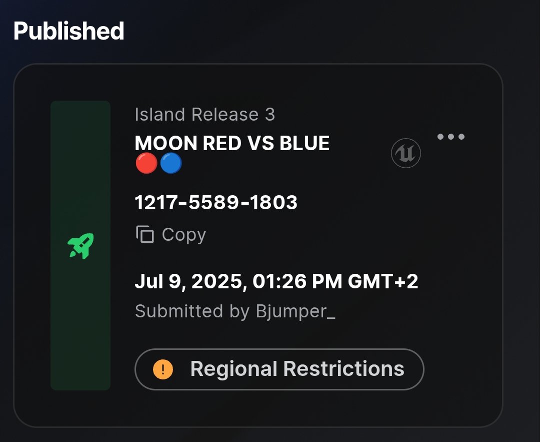 After almost 2 years 🥲
✏️ 6069-5731-1317
#UEFN <a href="/FNCreate/">Fortnite Creators</a>