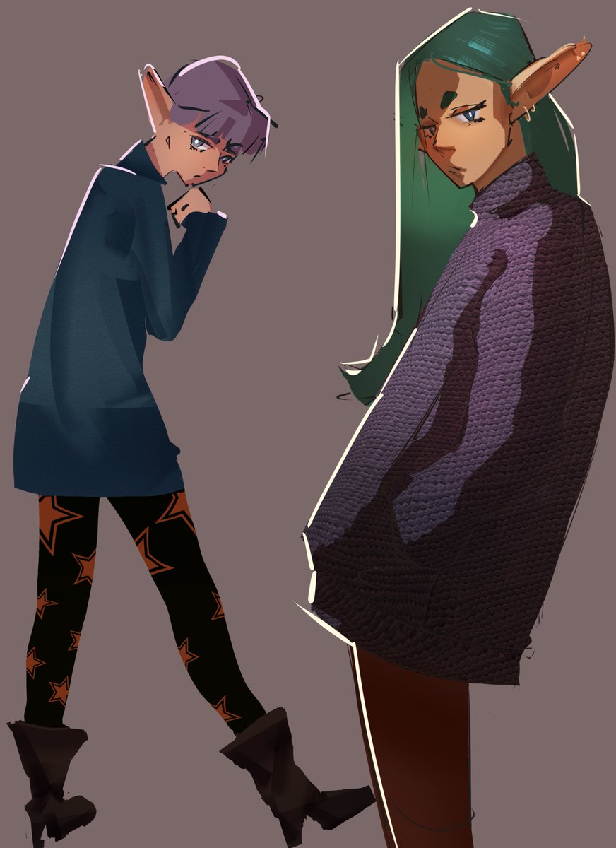 Boogie_draws's tweet image. more elf girl posting
