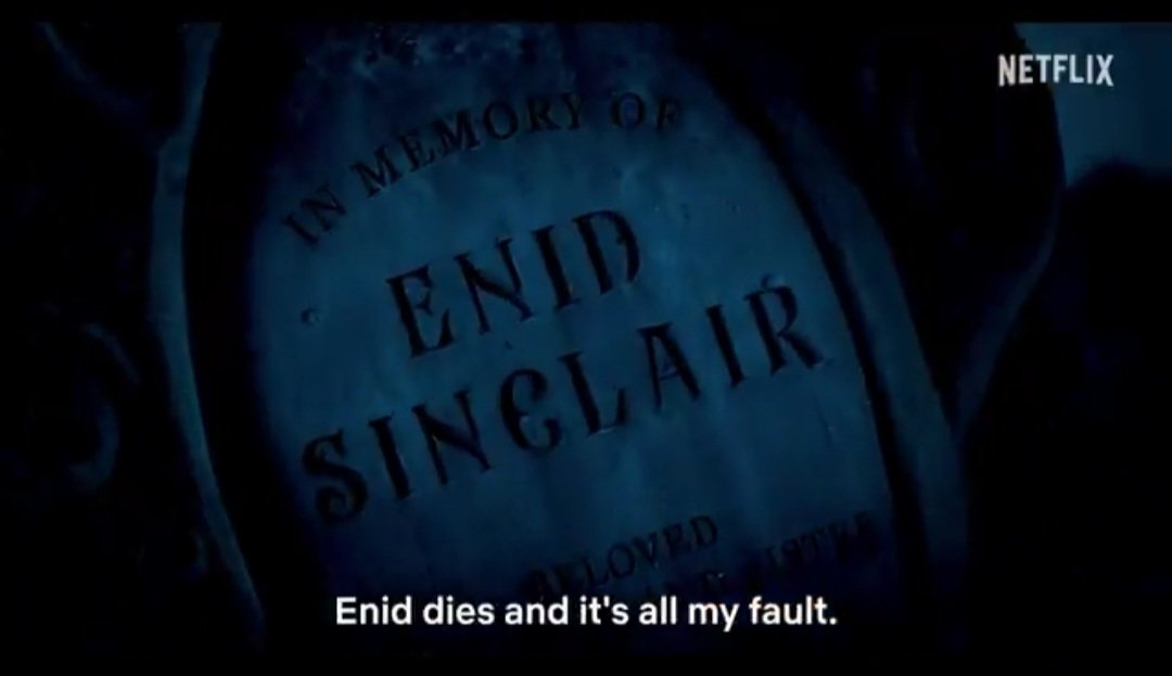not enid saying theyre gonna have  fun and seconds later wednesday says shes gonna die 💀
