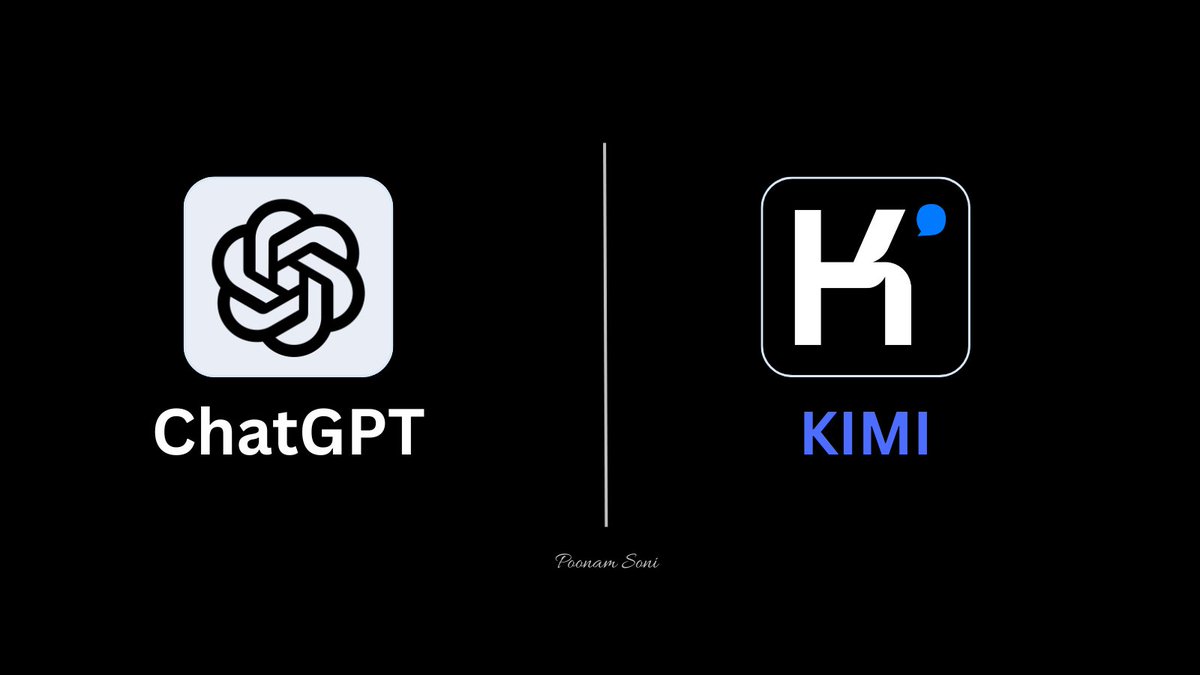 Poonam Soni (@codebypoonam) on Twitter photo ChatGPT is officially behind.
China just dropped a full-stack research agent - Kimi Researcher and it's INSANE
- OpenAI: $200
- Kimi: $0
- Agent-based, not AI wrapper
Here's Everything you can't afford to miss: ChatGPT is officially behind.
China just dropped a full-stack research agent - Kimi Researcher and it's INSANE
- OpenAI: $200
- Kimi: $0
- Agent-based, not AI wrapper
Here's Everything you can't afford to miss: