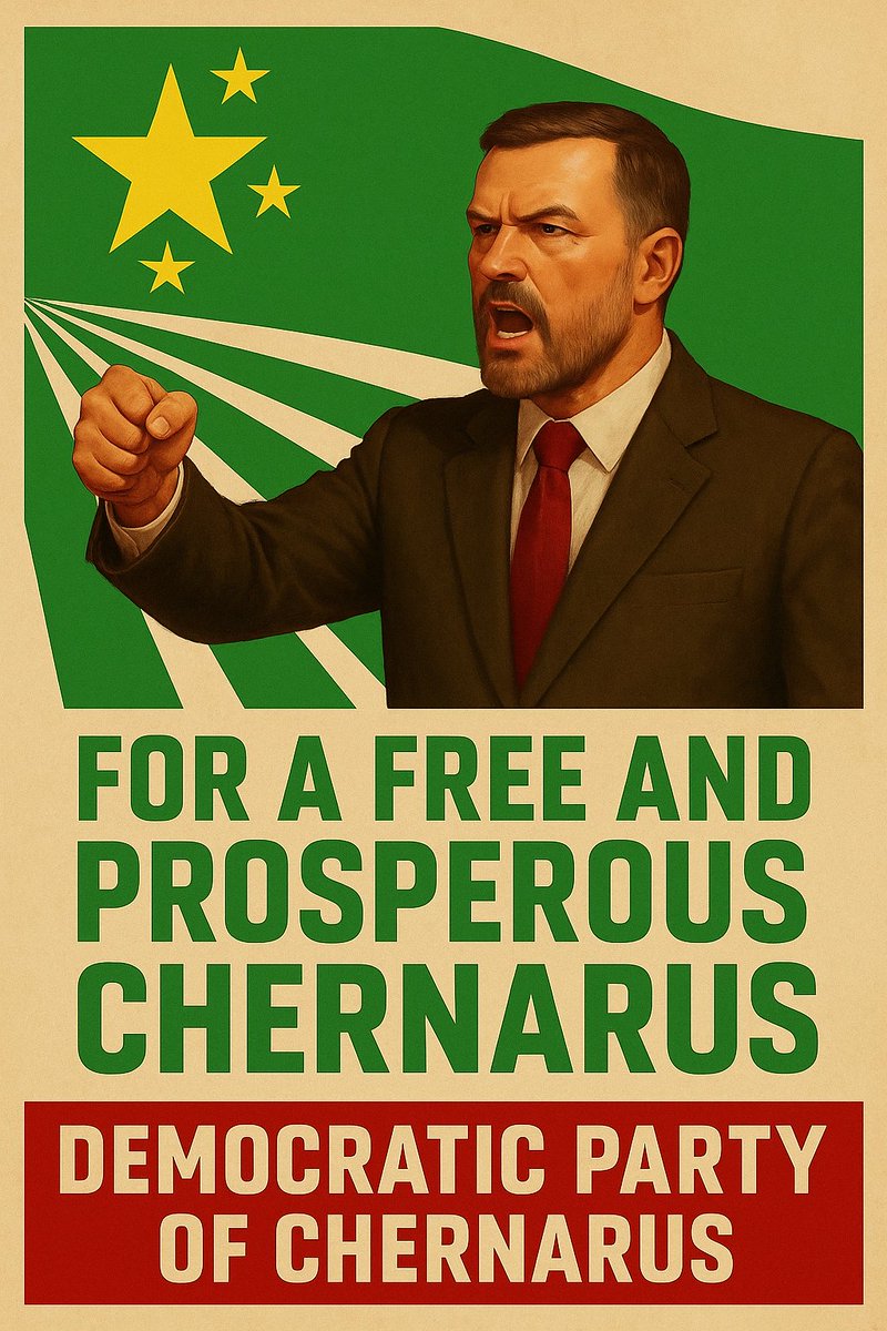 ChernarussiaGOV's tweet photo. ππThe future of Chernarus is in our hands!
With courage, freedom, and unity, we will build a prosperous nation for all.
πͺ JOIN the movement.
π³οΈ Vote for the Democratic Party of Chernarus.
#FreeChernarus
#Arma3 https://t.co/qLAZHIPgvo
