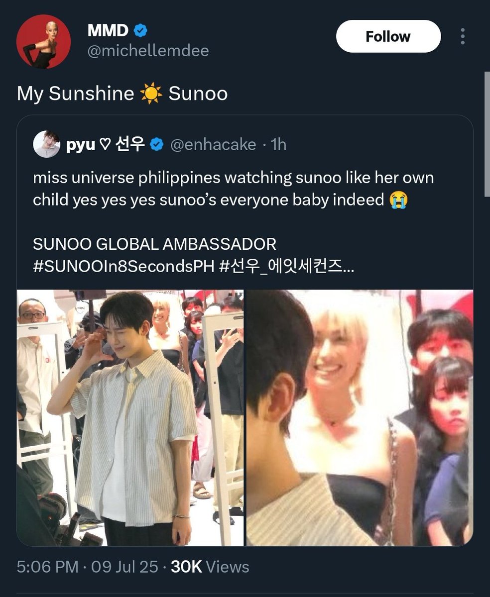 haetsal_kmsn's tweet photo. Miss Universe Philippines 2023 MMD is practically adopting Sunoo as we all speak 😭😭😭 https://t.co/Z9xzlR0i1l