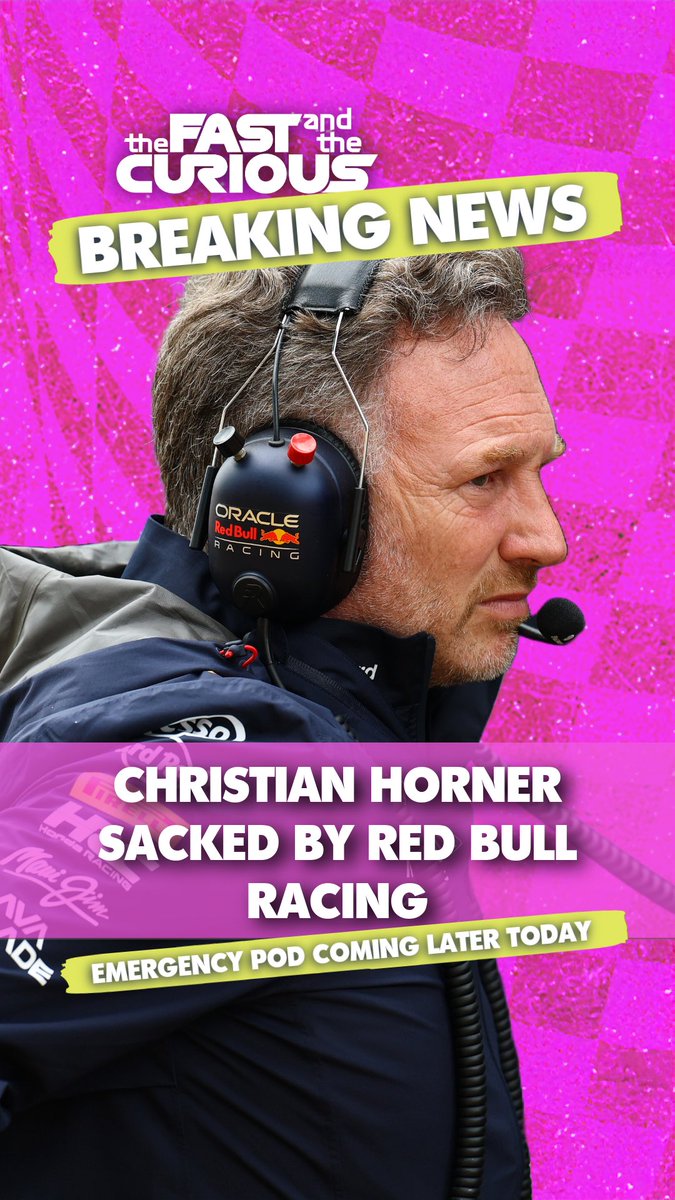 fastcuriouspod's tweet image. Christian Horner has been sacked from Red Bull
Anyone fancy a podcast? #F1