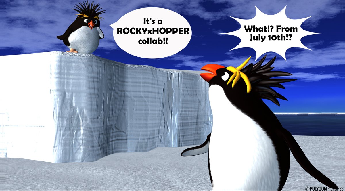 🐧🐧🐧ROCKYxHOPPER Collaboration Announced! 🐧🐧🐧

The always stylish ROCKY of the slick penguin duo ROCKYxHOPPER slides into the exhilarating and chaotic survival race game Faaast Penguin, starting July 10 from 1pm!

 Stay cool and Spike It Up!🧊🐧

 #FaaastPenguin #ROCKYHOPPER