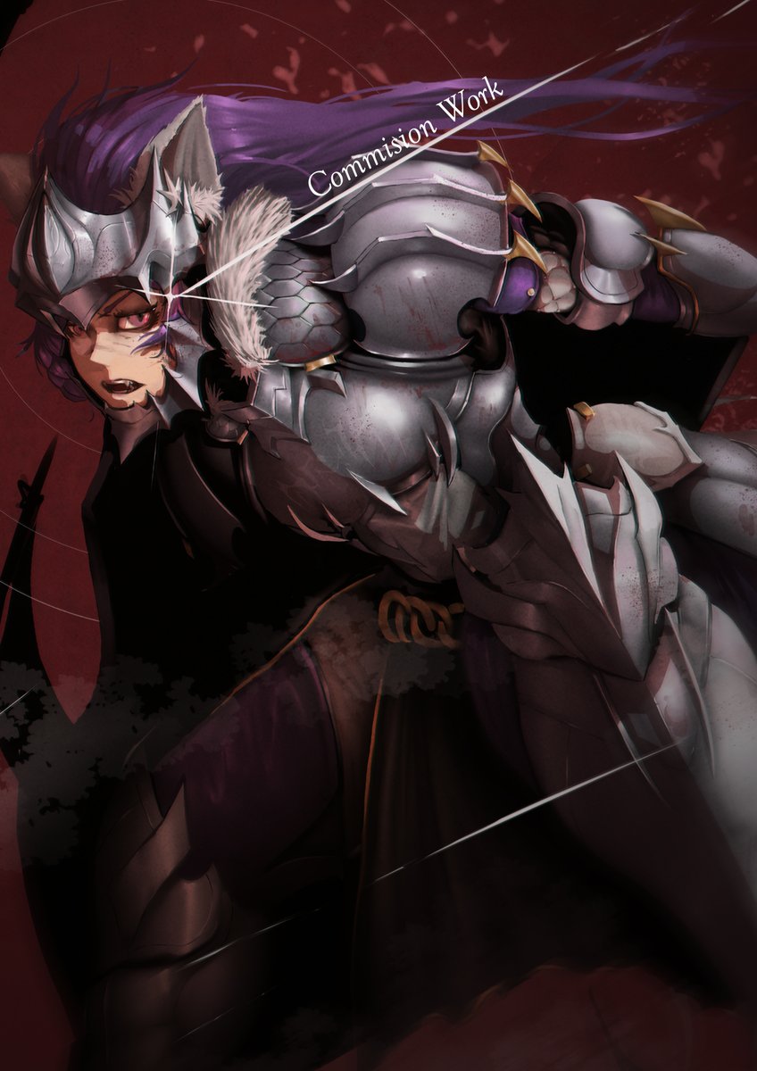 LBeckflip's tweet image. commision work for @hi112112112112 
thank you for the trust, its been a long time since ive drawn any armor so thank you.