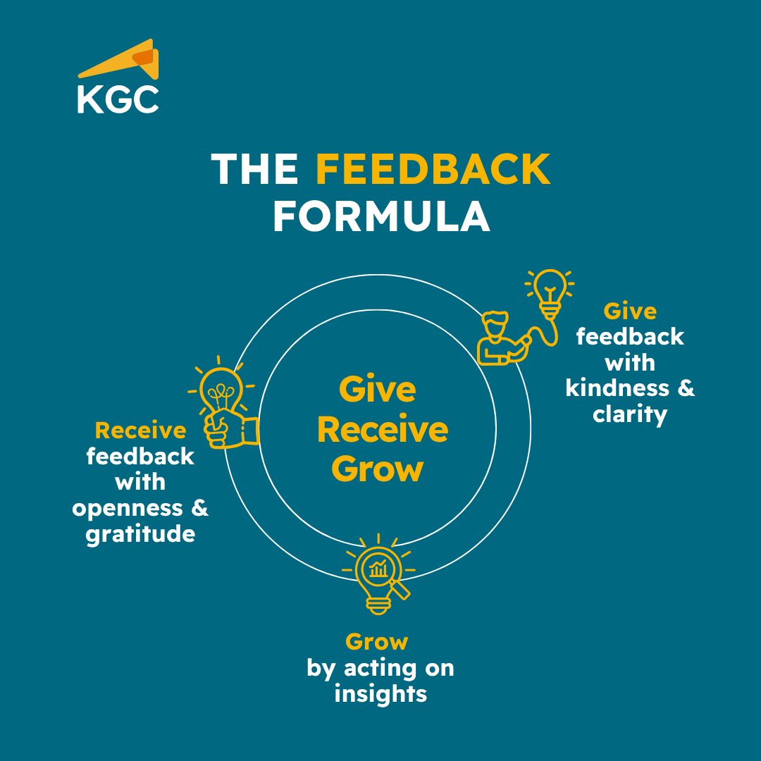 KGCworldwide's tweet image. The most successful people aren’t the ones who avoid feedback, they seek it, welcome it, and use it to level up.
✔️ Give with intention
✔️ Receive with openness
✔️ Grow through action

#KnowledgeGroup #Feedback #LeadershipMindset #ProfessionalDevelopment