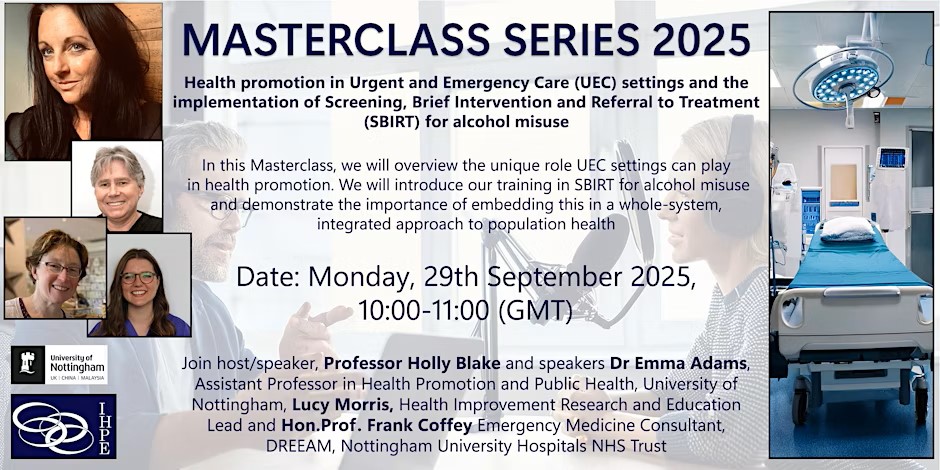 IHPE (Dr Michael Craig Watson - Trustee) (@institutehpe) on Twitter photo Health promotion in Urgent and Emergency Care (UEC) settings
eventbrite.co.uk/e/health-promo…
<a href="/tilford_s/">Sylvia Tilford</a>
<a href="/Katie99776827/">Katie</a>
<a href="/stephenpalmer/">Stephen Palmer</a>
<a href="/sylviacheater/">sylvia cheater MBE</a>
<a href="/AngelaMTowers/">Angela Towers</a>
<a href="/annewhitcombe/">Anne Whitcombe</a>
<a href="/BaybuttMichelle/">Prof. Michelle Baybutt has moved to Bluesky</a>
<a href="/valesschloss/">Dr Valerio Benedetto</a>
<a href="/hollyblakenotts/">Prof. Holly Blake</a>
<a href="/ph_affairs/">PHAffairs</a>
<a href="/HilaryBurrage/">HilaryBurrage MIHPE #HmanRts www.hilaryburrage.com</a>
<a href="/ClaireCotter6/">Claire Cotter 💙</a> Health promotion in Urgent and Emergency Care (UEC) settings
eventbrite.co.uk/e/health-promo…
<a href="/tilford_s/">Sylvia Tilford</a>
<a href="/Katie99776827/">Katie</a>
<a href="/stephenpalmer/">Stephen Palmer</a>
<a href="/sylviacheater/">sylvia cheater MBE</a>
<a href="/AngelaMTowers/">Angela Towers</a>
<a href="/annewhitcombe/">Anne Whitcombe</a>
<a href="/BaybuttMichelle/">Prof. Michelle Baybutt has moved to Bluesky</a>
<a href="/valesschloss/">Dr Valerio Benedetto</a>
<a href="/hollyblakenotts/">Prof. Holly Blake</a>
<a href="/ph_affairs/">PHAffairs</a>
<a href="/HilaryBurrage/">HilaryBurrage MIHPE #HmanRts www.hilaryburrage.com</a>
<a href="/ClaireCotter6/">Claire Cotter 💙</a>