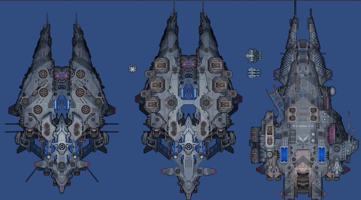 Fine, I hear your plead.

She gets to keep her six XL-size weapons.. but in return, she gets as large as our typical 'mini-super caps'.