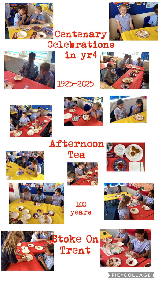 Centenary afternoon tea celebration in yr4