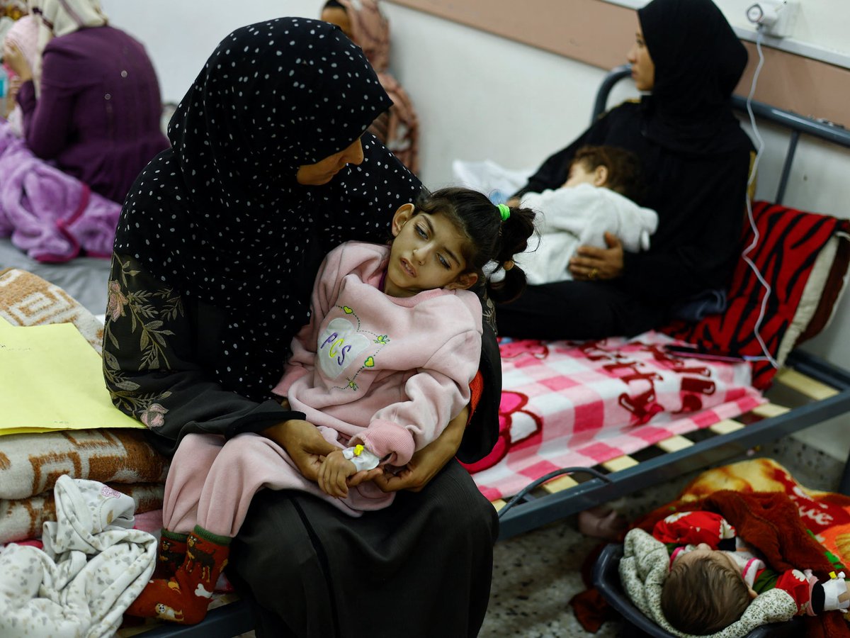 EmbaCubaFrancia's tweet photo. Au mois de mai, 5119 enfants palestiniens ont été admis en traitement pour malnutrition

Conséquences du siège dévastateur et des attaques sur les populations civiles les plus vulnérables

Chaque numéro est une vie, une enfance brisée, une urgence que le🌍 ne peut plus ignorer https://t.co/1S4xxXle1G