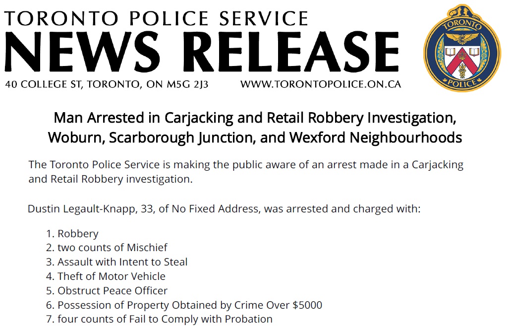 Toronto Police Hold Up Squad (@tpsholdup) on Twitter photo Repeat offender arrested by <a href="/TPS55Div/">55 Division</a> after crime spree. Diligent work led to locating and taking the suspect into custody.
See media release: tps.ca/media-centre/n…
<a href="/TPSHoldUp/">Toronto Police Hold Up Squad</a> Repeat offender arrested by <a href="/TPS55Div/">55 Division</a> after crime spree. Diligent work led to locating and taking the suspect into custody.
See media release: tps.ca/media-centre/n…
<a href="/TPSHoldUp/">Toronto Police Hold Up Squad</a>