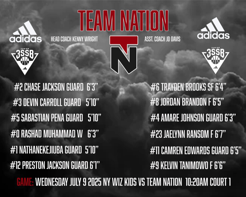 Team Nation Adidas 3SGB Member #/// Life (@teamnation3stp) on Twitter photo Coaches a lot of Talent on this team..... 2027 Team Nation 16u East <a href="/Jr3SSB/">Jr 3SSB</a> <a href="/3SSBCircuit/">3Stripes Select Basketball</a> <a href="/GASOBlue/">Blue Zertuche 🔗</a> <a href="/GASOMass/">Ryan Massad 🔎</a> <a href="/PaulMDaRealTalk/">DaREALtalkNation</a> <a href="/Ani_Umana/">Ani Umana</a> <a href="/SMUBasketball/">SMU Basketball</a> <a href="/TCUmbb/">TCU HORNEDFROGS (12-6)</a> #NationBoys2027 #Dawgs #PunchDownTexas Coaches a lot of Talent on this team..... 2027 Team Nation 16u East <a href="/Jr3SSB/">Jr 3SSB</a> <a href="/3SSBCircuit/">3Stripes Select Basketball</a> <a href="/GASOBlue/">Blue Zertuche 🔗</a> <a href="/GASOMass/">Ryan Massad 🔎</a> <a href="/PaulMDaRealTalk/">DaREALtalkNation</a> <a href="/Ani_Umana/">Ani Umana</a> <a href="/SMUBasketball/">SMU Basketball</a> <a href="/TCUmbb/">TCU HORNEDFROGS (12-6)</a> #NationBoys2027 #Dawgs #PunchDownTexas