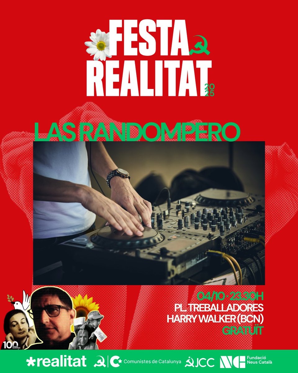 realitat* (@larealitat) on Twitter photo 🎶 Ep, que les Al·lèrgiques al pol·len no estaran soles, se sumen Las RandomPero per acabar la Festa Realitat 2025 amb PDs a tope!
😍 Ben segur que ho passarem molt bé, PDs per acabar amb el cor a mil! 🎶 Ep, que les Al·lèrgiques al pol·len no estaran soles, se sumen Las RandomPero per acabar la Festa Realitat 2025 amb PDs a tope!
😍 Ben segur que ho passarem molt bé, PDs per acabar amb el cor a mil!