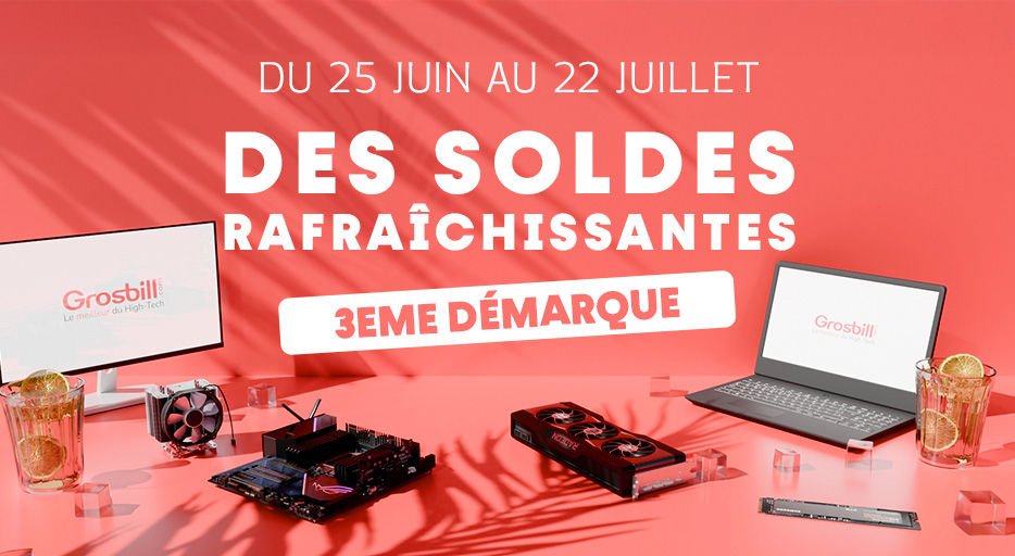 🔥 3ème DÉMARQUE DES SOLDES CHEZ GROSBILL🔥

Les prix chutent encore plus sur nos meilleurs produits tech !📉

Les stocks sont limités, alors ne laisse pas ces offres t'échapper ! 💰

Découvre toutes les offres :
 🔗bit.ly/Soldes-ete-2025
