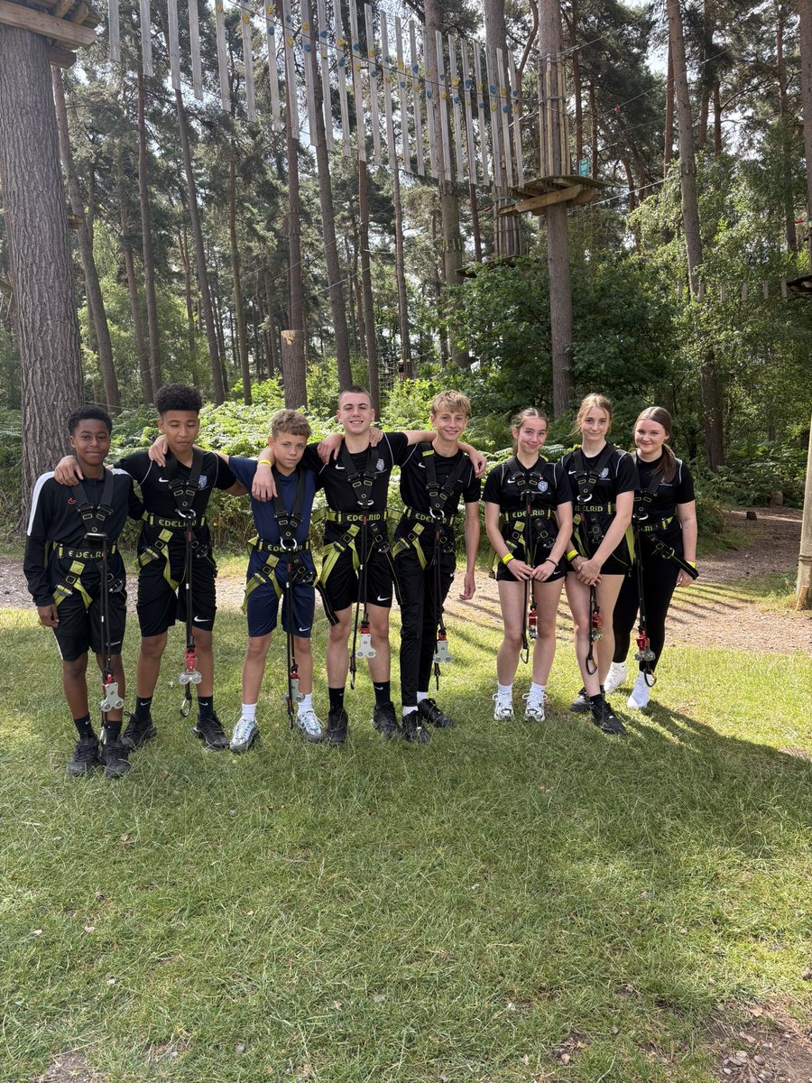 Group 1 ready to start Go Ape at Cannock Chase! #streetlyofferday3