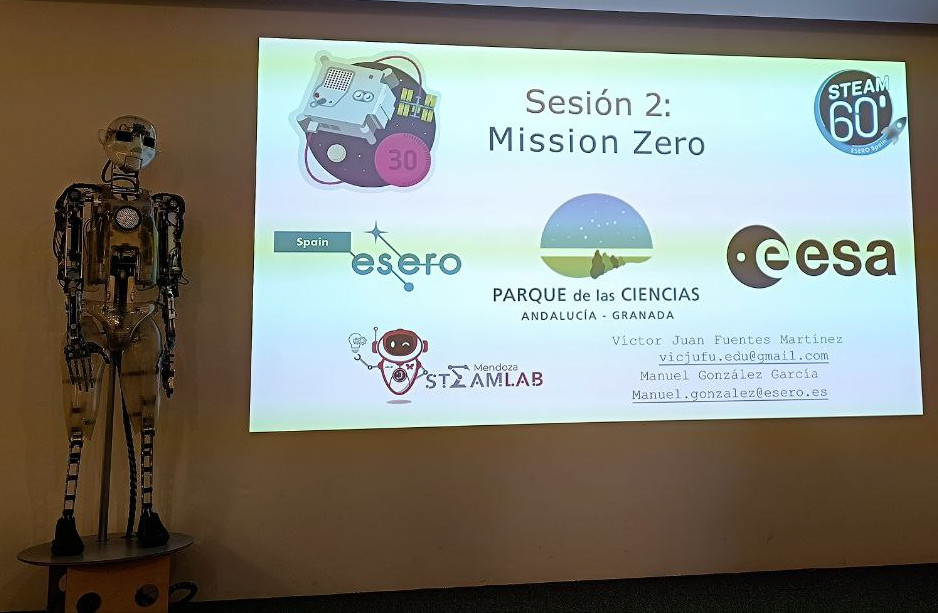ToniHortal's tweet image. Segona sessió del taller d&apos;#AstroPi, dedicada a la Mission Zero, de l&apos;#ESEROSummerCamp2025 al #ParqueDeLasCiencias de #Granada. Hem seguit tots els passos per a assolir la missió amb èxit!