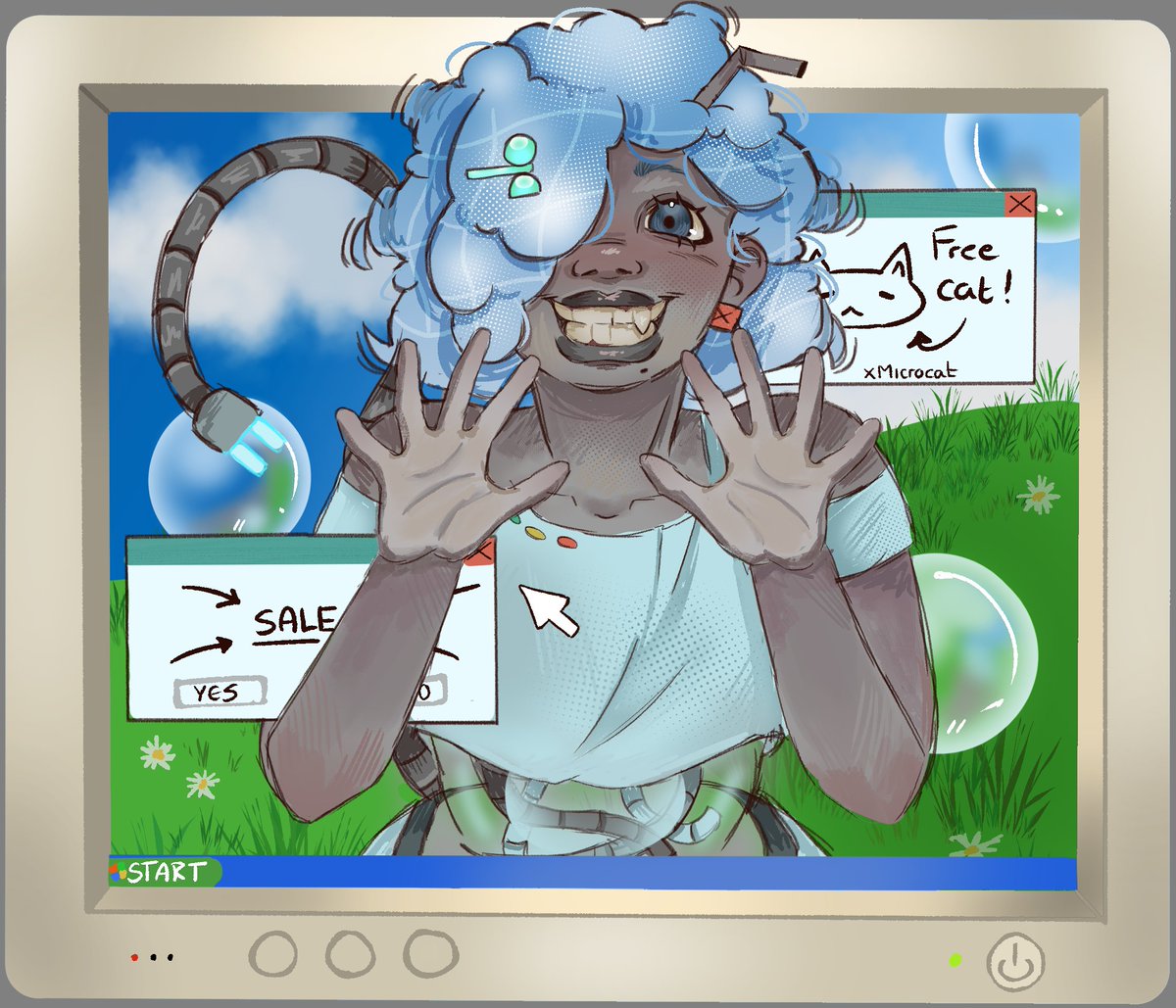 xMicrocat's tweet photo. First artfight attack!!!! This is @/farwaes OC Aero!! #TEAMFOSSIL  #artfight2025 https://t.co/bgzLA3mbDA