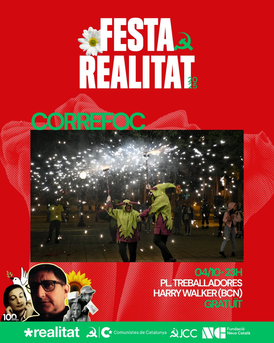 realitat* (@larealitat) on Twitter photo 💃La Festa Realitat 2025 tornarà a apostar al per la cultura popular, amb música i activitats diferents!
🔥Foc i dansa en un espectacle que et deixarà sense alè, l'actuació de Grup de foc Nou Barris portarà a la festa un element central de la cultura catalana com és el correfoc! 💃La Festa Realitat 2025 tornarà a apostar al per la cultura popular, amb música i activitats diferents!
🔥Foc i dansa en un espectacle que et deixarà sense alè, l'actuació de Grup de foc Nou Barris portarà a la festa un element central de la cultura catalana com és el correfoc!