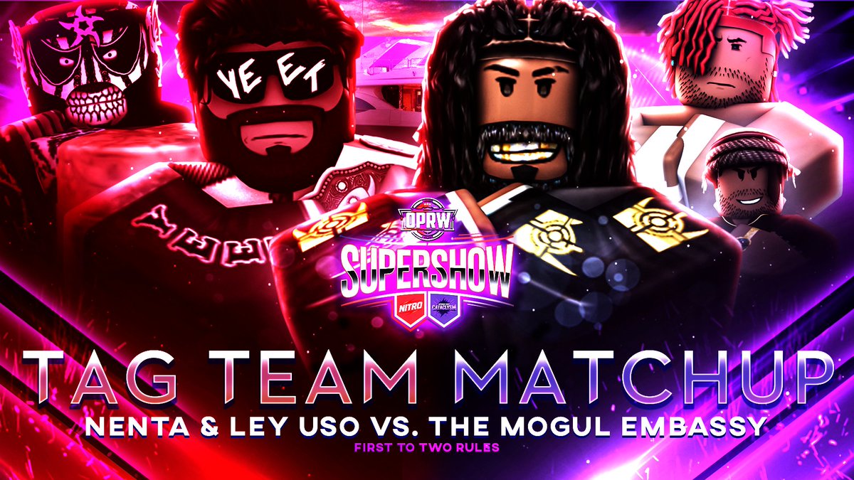 .#OPRWSupershow // TODAY! 🚨

TAG TEAM MATCHUP!

Ahead of their HUGE Intercontinental Championship Matchup this Saturday at #OPRWBacklash.. <a href="/nnrags/">.lry</a> &amp; <a href="/turlewtourettes/">nXa</a> have been PAIRED together by NITRO GM <a href="/DrBartholmew/">Dr Bartholomew</a>, as they look to DEFEND the Red brand against none other than