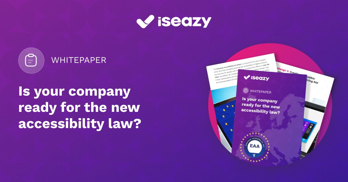🚨 Do you train your teams with courses, videos, or presentations? Then the new Accessibility Act does apply to you, and it's already in effect📘 Download the whitepaper and stay ahead of the risks bit.ly/46zVxwK