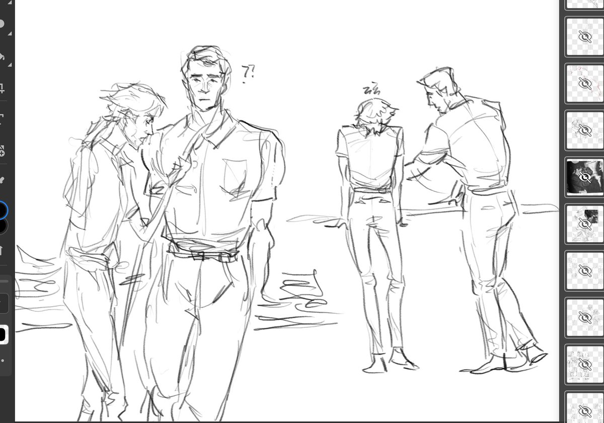 nanbanbon's tweet image. Blah blah blah…office wear size diff…backstory stuff… #jayvik
