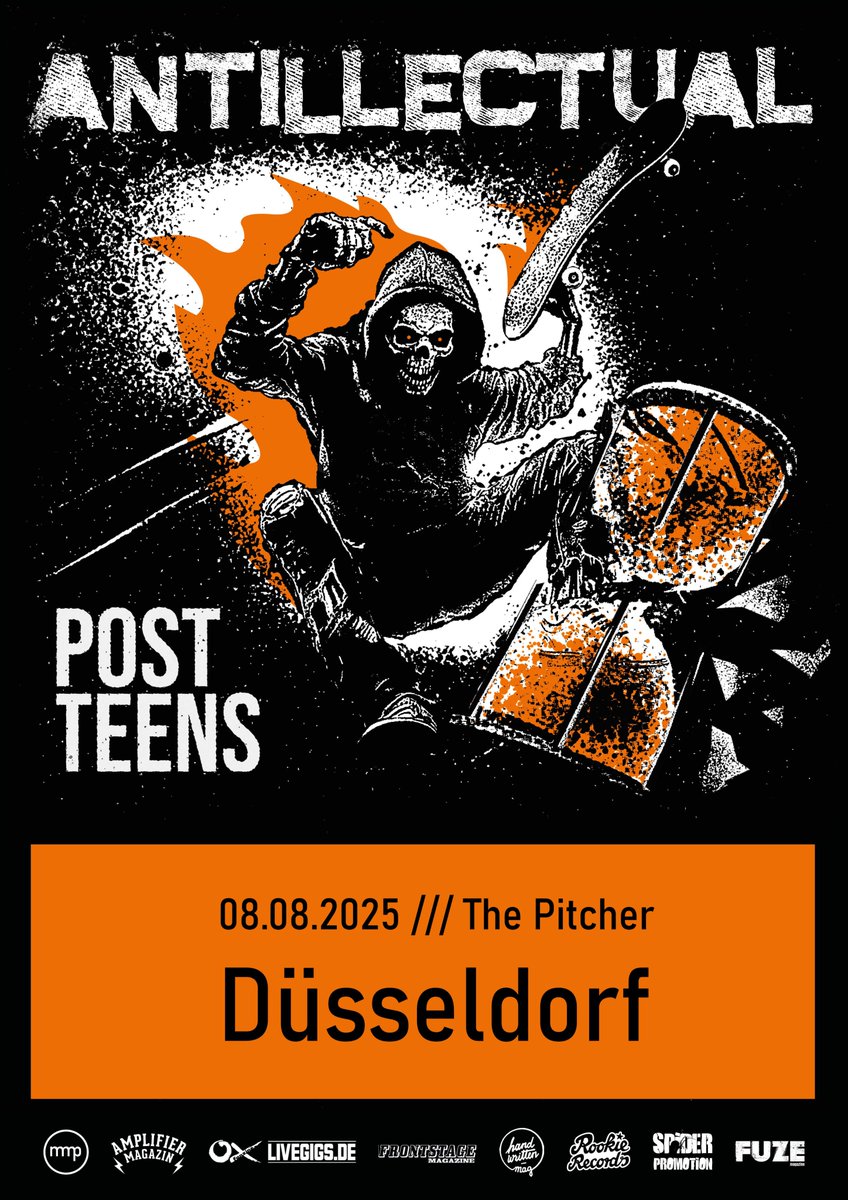 Our single is out, time to get back out there! 

Up first is the Pitcher in Düsseldorf on Friday August 8. First ever live rendition of Post Teens, come out and singalong 🔥🖤 Last show in that area this year...

Tickets at westticket.de/city/duesseldo…

<a href="/SpiderPromotion/">Spider Promotion</a> <a href="/RookieRecords/">Rookie Records</a>