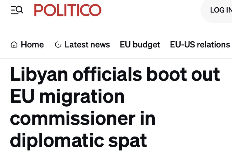 Stefan Simanowitz (@stefsimanowitz) on Twitter photo Ystdy morning - ahead of an EU mission - <a href="/amnesty/">Amnesty International</a> warned EU Migration Commissioner Magnus Brunner & several senior European ministers against migration cooperation with Libya
Ystdy afternoon, Libyan officials declared them “persona non grata” & ordered them to leave the country! Ystdy morning - ahead of an EU mission - <a href="/amnesty/">Amnesty International</a> warned EU Migration Commissioner Magnus Brunner & several senior European ministers against migration cooperation with Libya
Ystdy afternoon, Libyan officials declared them “persona non grata” & ordered them to leave the country!