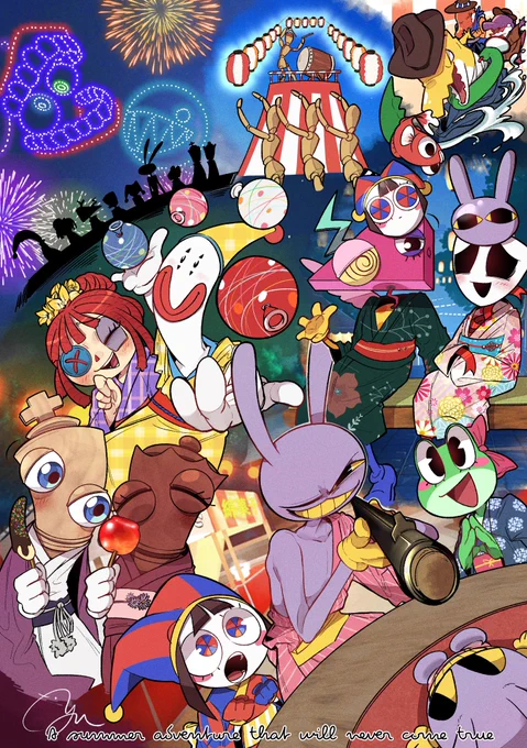 幕の内弁当のような絵を描くのが好きです٩( ᐛ ) 【リクエスト・お仕事の依頼は受け付けておりません】 I like to draw pictures filled with characters. 【not accepting requests or job offers.】