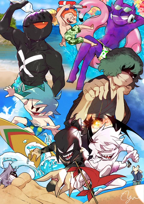 幕の内弁当のような絵を描くのが好きです٩( ᐛ ) 【リクエスト・お仕事の依頼は受け付けておりません】 I like to draw pictures filled with characters. 【not accepting requests or job offers.】