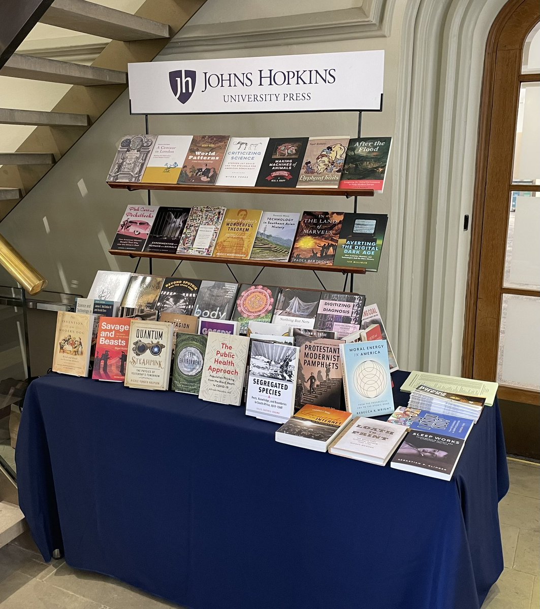 OxfordPublicity's tweet image. .@JHUPress is at the British Society for the History of Science Annual Conference in Cambridge @BSHSNews.
Make sure you visit the exhibition & check out what's new in #history today & tomorrow!