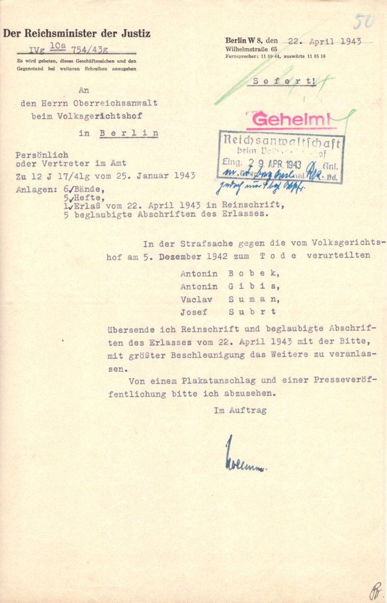 Jedním z 677 popravených v Plötzensee byl syn bratra pradědy Antonín Gibiš. 
Od května 1939 člen odbojové skupiny Obrana národa. Spolu s dalšími 4 sháněl zbraně (skladem na Praze 6 prošla tuna) a spolupracoval se Třemi králi.
Popraven gilotinou 11. května 1943 v 19:12.
RIP