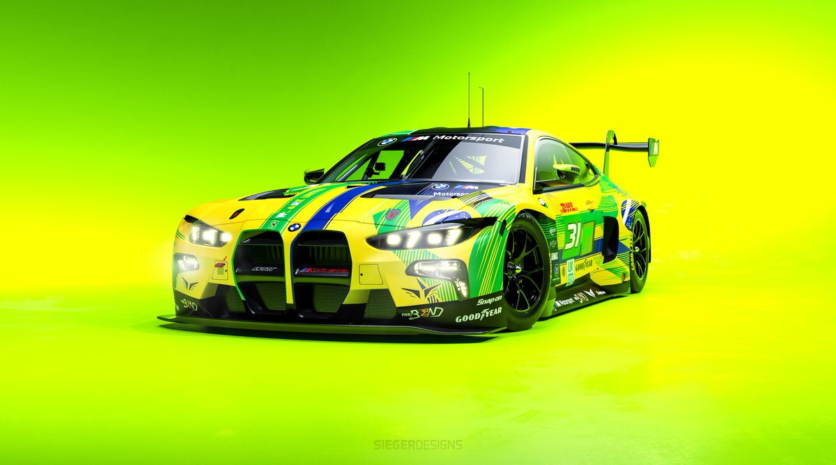 followWRT's tweet photo. Brazilian beauty 🇧🇷🔥

Our #31 BMW M4 GT3 EVO debuts a one-off livery in São Paulo. A tribute to Brazil and part of our 'We aRe uniTed' initiative.

We also welcome Pedro Ebrahim to the team, as Timur Boguslavskiy is forced to sit out out due to illness.

#WRT #WEC #6HSaoPaulo https://t.co/GafWkRNWoM