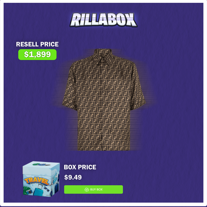 $9.49👉$1,899

Win this silk Fendi shirt in time for the summer worth over $1800☀️

Reply if you would KEEP or SELL this shirt to win FREE credit👇