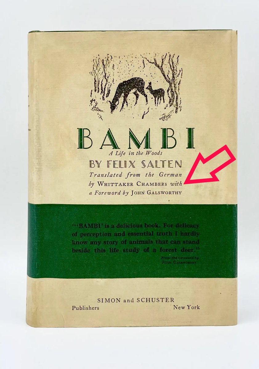 SpiesVespers's tweet photo. OTD July 9, 1961 Whittaker Chambers (born Jay Vivian Chambers), died. Gained fame in some kind of hoopla about spies and pumpkins. Fun Fact: First English translation of #Bambi from German, 1928, was done by #Whittaker_Chambers. https://t.co/p4UxIla8rf