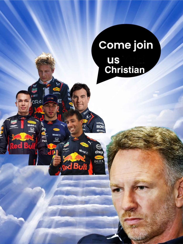 GazWeetman's tweet photo. Apologies to Christian Horner, but it has to be done:

#F1 #RedBull #ChristianHorner https://t.co/UhSU8EyoTI