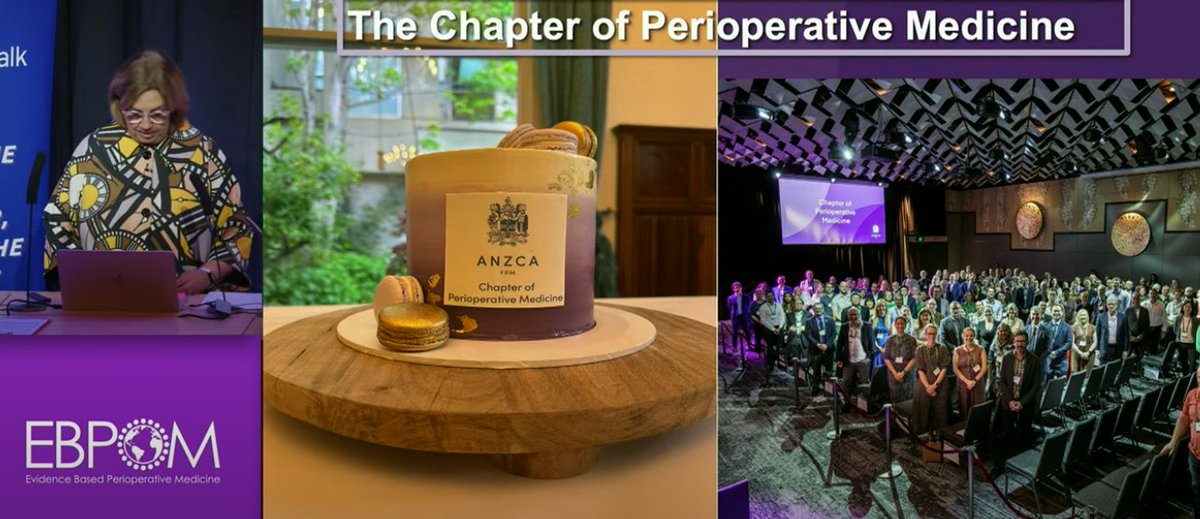 CPOC_News's tweet image. Great to hear from @VBeavis as Immediate Past President @ANZCA at @EBPOM 2025 on The Chapter of Perioperative Medicine.
The ANZCA Perioperative Care Framework was launched in 2024.
CPOC and ANZCA are working to share best practice and build global partnerships in periop care.