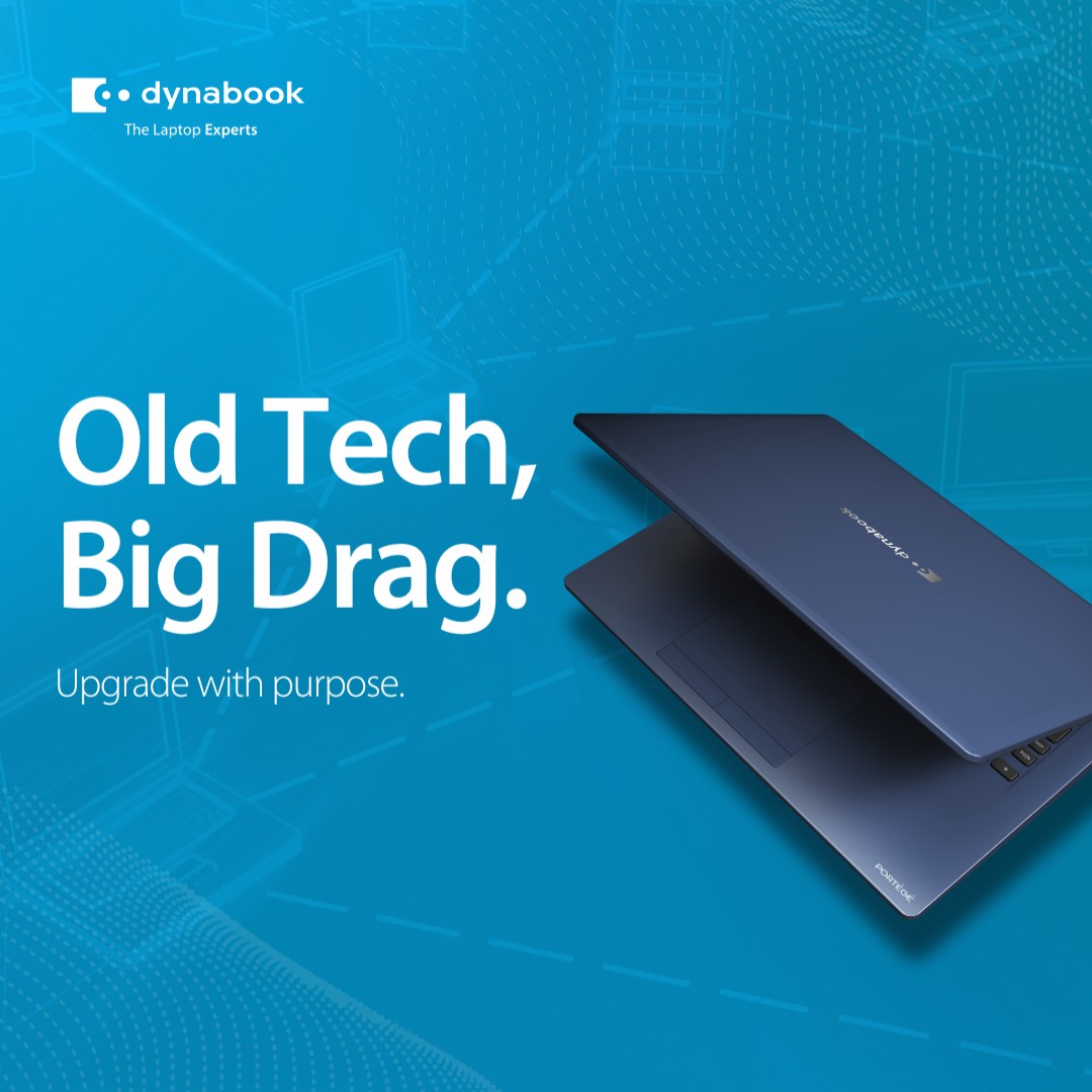 Ageing devices drain productivity, create security risks and slow your team down.

The solution? A staged, strategic upgrade, aligned to how your people work.

Think lighter, faster, AI-ready devices built for hybrid teams.

Think Dynabook.

#DynabookANZ