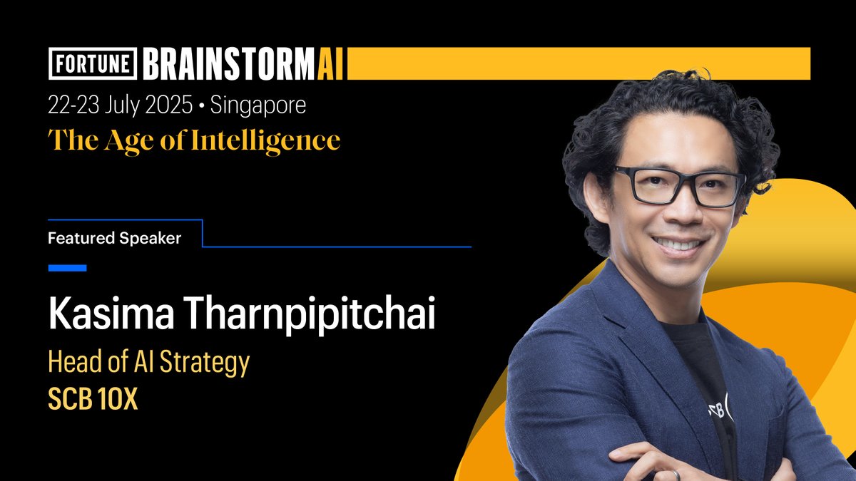 SCB10X_OFFICIAL's tweet image. Joining @FortuneMagazine Brainstorm AI 2025 on Wednesday, July 23, 14:50–15:20, our Head of AI Strategy, @kasima will speak on the panel “Whose Language Is It Anyway? Equity, Empathy and AI’s Linguistic Blind Spots.
Kasima will dive into the critical issue of representation in…