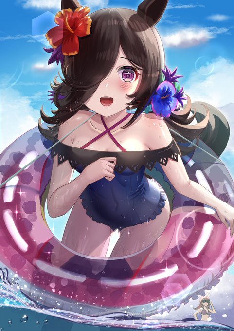 Summer with Rice Shower!
#umamusume 