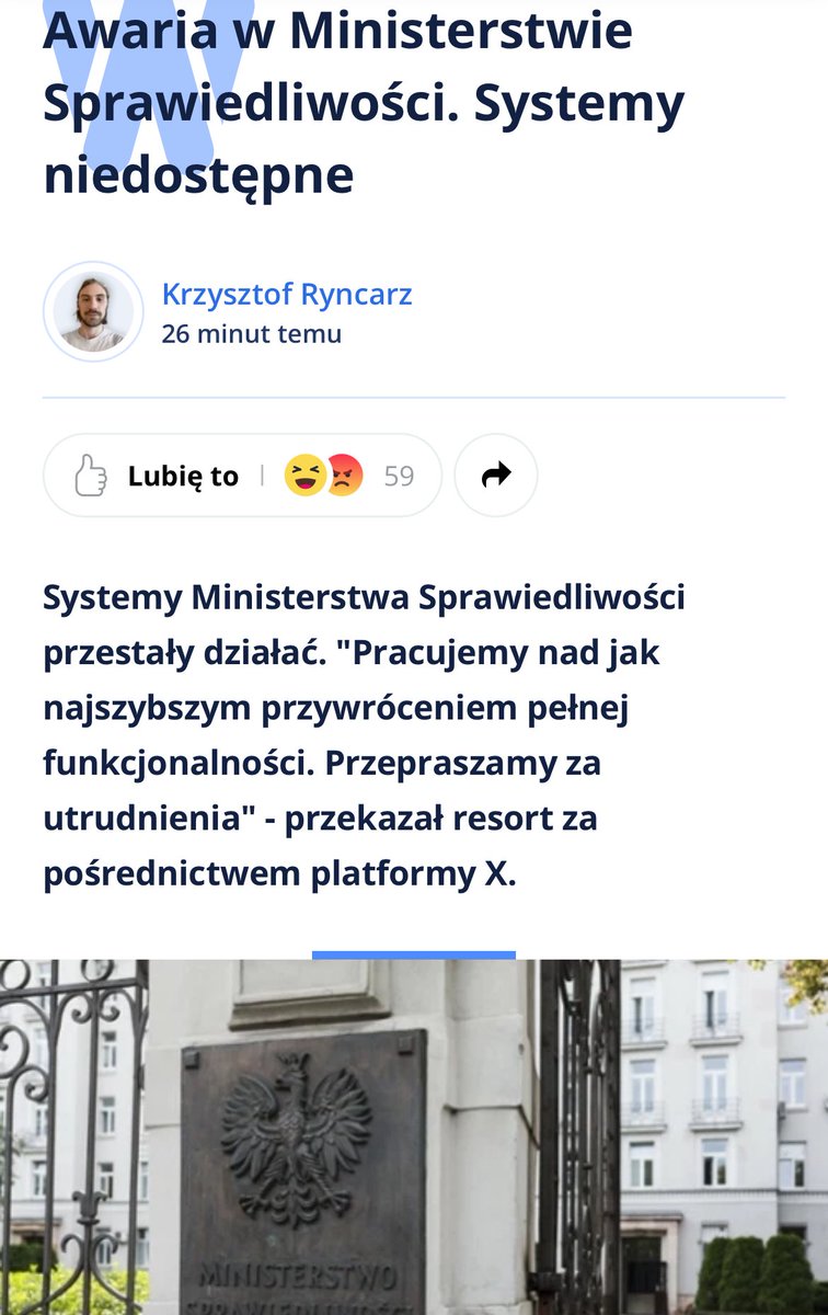 Kiedy w 2015 roku przejmowaliśmy Ministerstwo Sprawiedliwości, średnio co trzeci dzień jeden z sądów w Polsce był sparaliżowany przez awarie systemów informatycznych. Państwo zaczęło działać, kiedy wprowadziliśmy standardy, wzmocniliśmy infrastrukturę, zbudowaliśmy Centrum