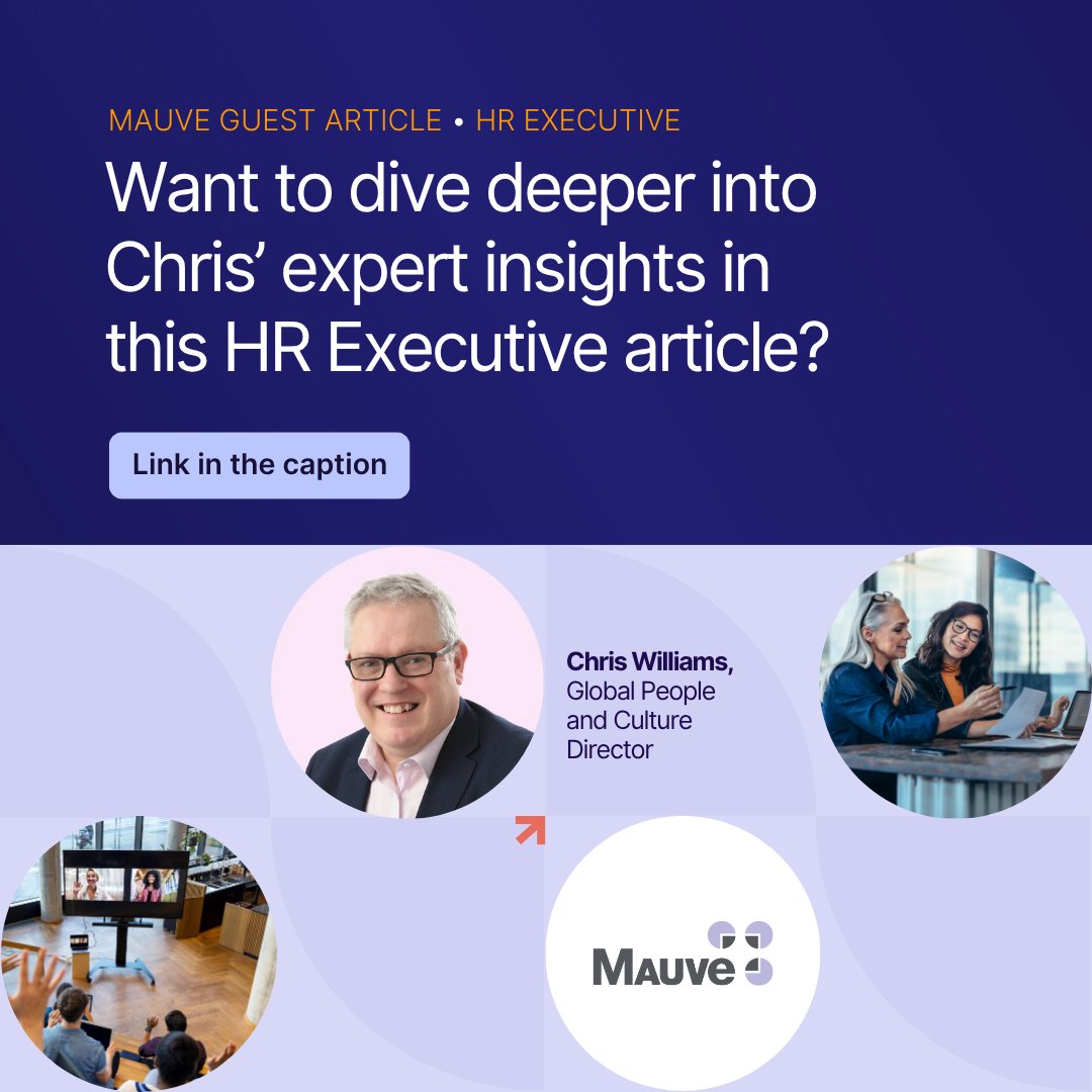 Mauve Group (@mauvegroup) on Twitter photo MAUVE FEATURE | AI, pay transparency & global compliance pressures are reshaping human resources. So, how can HR leaders stay agile?
Explore strategies from Chris Williams, Global People & Culture Director at Mauve, in this guest article for <a href="/HRExecMag/">HR Executive</a>: bit.ly/4nzN96R MAUVE FEATURE | AI, pay transparency & global compliance pressures are reshaping human resources. So, how can HR leaders stay agile?
Explore strategies from Chris Williams, Global People & Culture Director at Mauve, in this guest article for <a href="/HRExecMag/">HR Executive</a>: bit.ly/4nzN96R