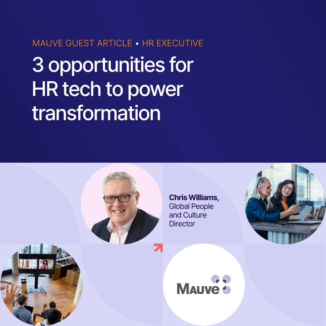 MauveGroup's tweet photo. MAUVE FEATURE | AI, pay transparency &amp; global compliance pressures are reshaping human resources. So, how can HR leaders stay agile?

Explore strategies from Chris Williams, Global People &amp; Culture Director at Mauve, in this guest article for @HRExecMag: https://t.co/feVsPIpE6L https://t.co/iLrfbBxFwZ