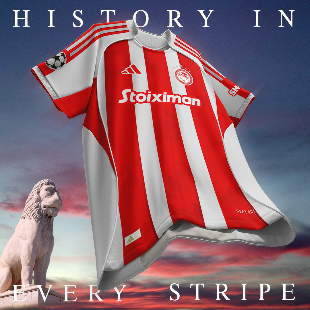 lampros_kosmas's tweet image. History in every stripe. | My Prediction for the Home Jersey #olympiacosfc #olympiacosbc