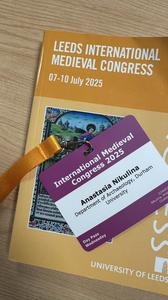 Attending the International Medieval Congress in Leeds for the first time 😊 #IMC2025
