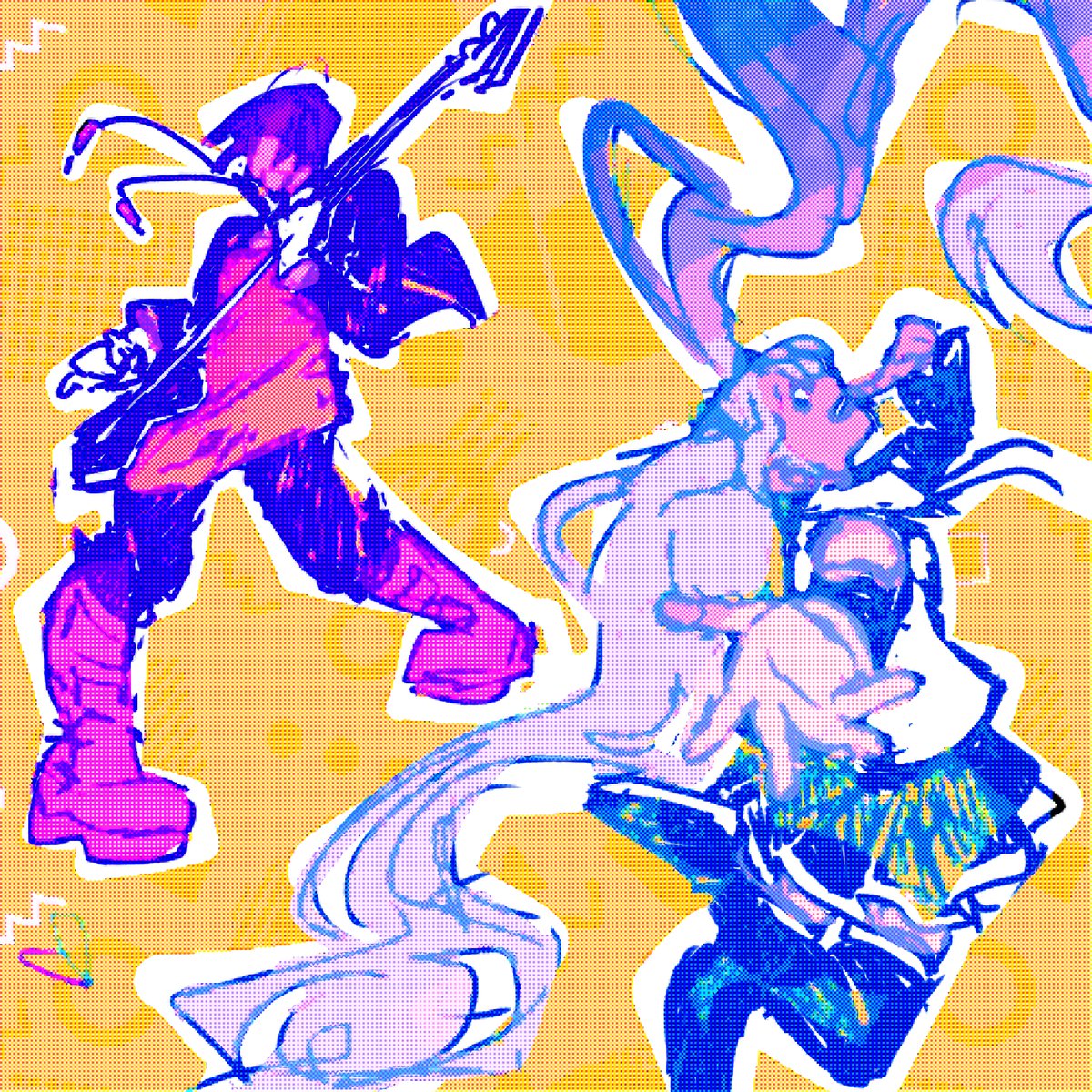 Finally finished this one! I love both Miku and Jiro, so why not combine them?? (:0 what if I COMBINED them???)