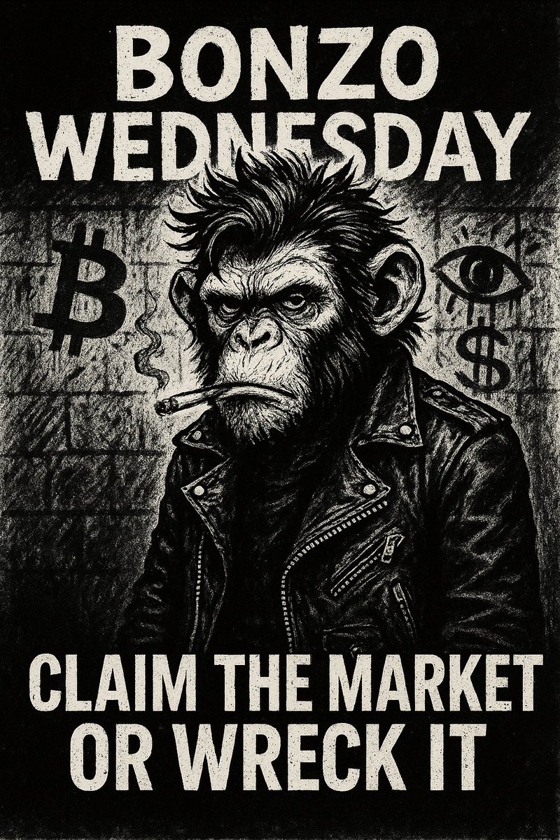Dnmaxice's tweet photo. No chart can capture this energy.
New roadmap can predict this cult.
🐒 We don’t survive Wednesday.
We corrupt it.
-FCK-
#BonzoOrdinals #BRC20 #MidweekMadness #BitcoinCult #Ungovernable
@bonzotribe https://t.co/iWOqFtUHlz