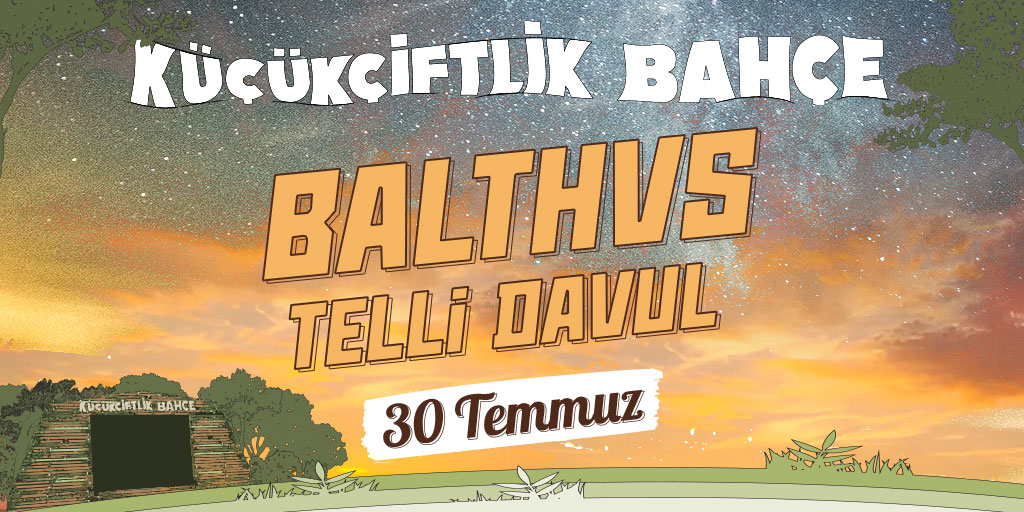 KüçükÇiftlik Bahçe’de! Latin Amerika’nın en heyecan verici müzikal toplulukları arasında yer alan üçlü, psikedelik rock, funk, cumbia ve chillwave gibi türleri özgün tarzlarıyla sentezliyor. BALTHVS, Türk kültüründen de oldukça etkilenen müzikleri ve enerjik sahne