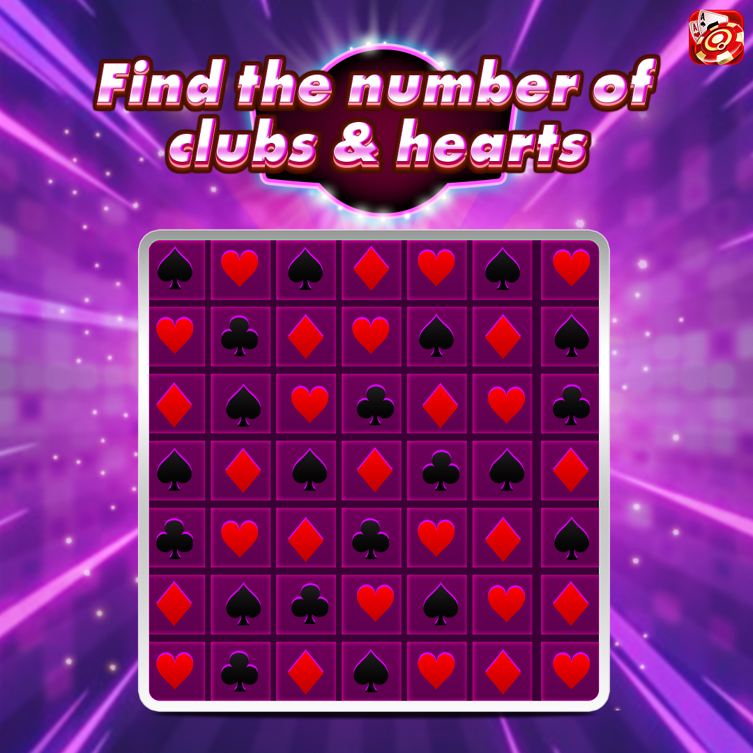 Hearts, hearts everywhere—but how many are really there? 
.
.
#fungame #poker #pokeronline #socialgames #ChipsChallenge #following #chips