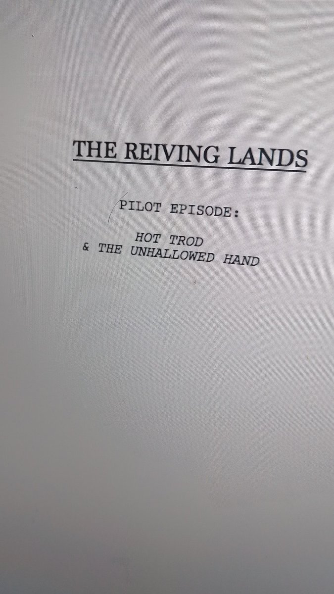 Merry-mirthed to discover - despite all the colloquial c16th Northerness in my Reiving Lands script, it's a finalist in <a href="/BlueCatScripts/">BlueCat Scripts</a> TV Drama category! Thanks to all the readers - I've had really useful feedback with every script I've submitted over the years - good luck all!